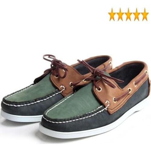 Moccasin Vintage Leather Mens Suede Gommino 2021 New Comfort Flats Driving Male Lace Up Office Casual Boat Shoes Plus Size