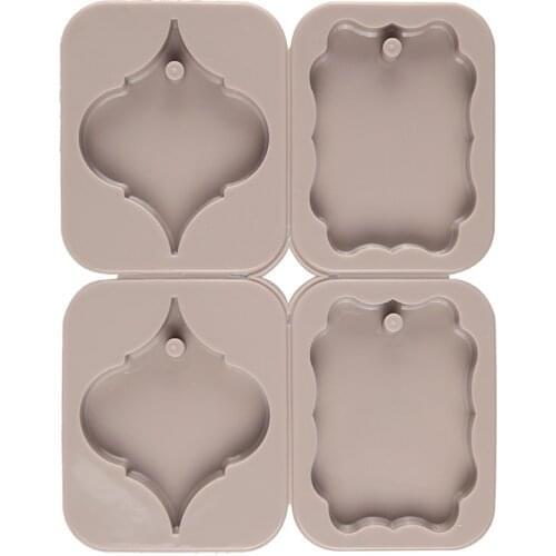 DIY Silicone Clay Aromatherapy Tablets Mold Water drop Crafts Hanging Ornaments Wax Molds Flower Soap Mould Craft Accessories