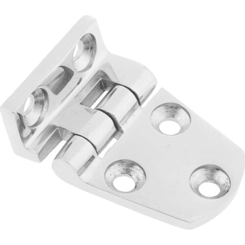 Folding Marine Boat RV Hatch Locker Door Flush Hinge Strap Hardware - 54 x 37mm