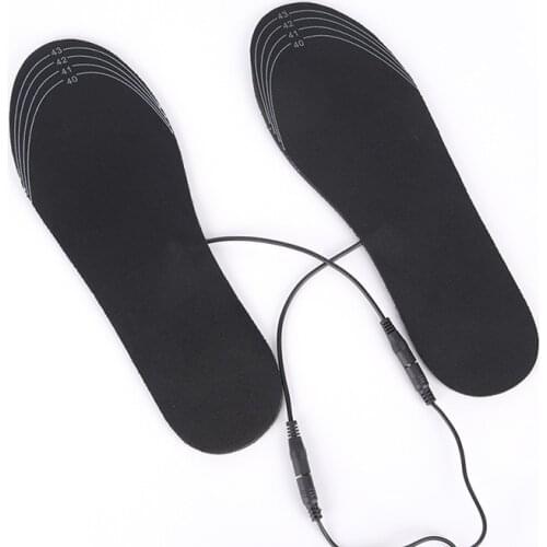 New USB Electric Powered Heating Insoles Winter Keep Warm Foot Shoes Insole For Men Women Shoes