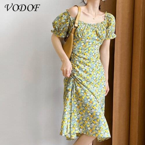 VODOF Summer Short Sleeve Dresses