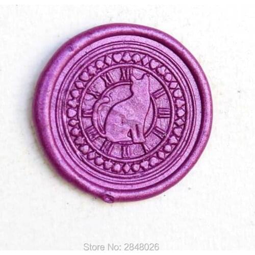 Magic Cat with Clock Seal Stamp,Leaves seal stamp,party Wax Seal Stamp Kit,wedding invitation seals,gift packing seal