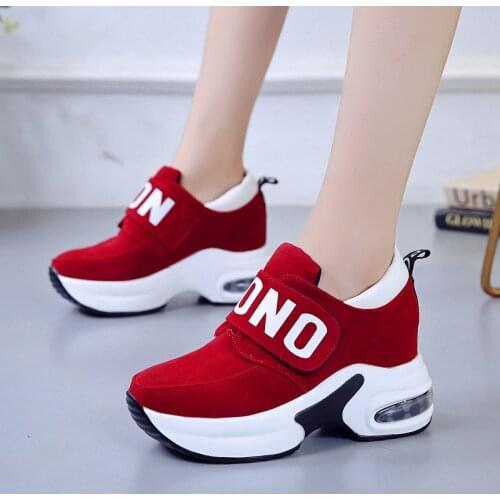 2020 New Wedges with Thick Base Increased Ladies Single Shoes Comfortable Loafers with Casual Platform Shoes Vulcanized Shoes