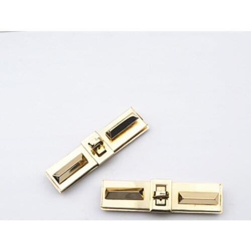 1pcs Metal Turn Lock Rectangle Fashion Durable Lock For DIY Handbag Bag Purse Luggage Hardware Closure Bag Parts Accessories