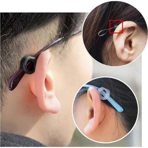 10 Pair Round Sports Anti-slip Soft Silicone Comfort Glasses Retainers Ear Hook