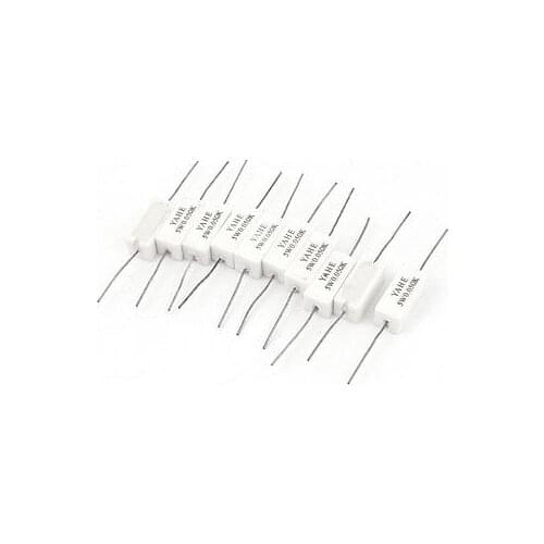 10pcs 5W Watt 0.05 Ohm Resistance 10% Tolerance Cement Resistor