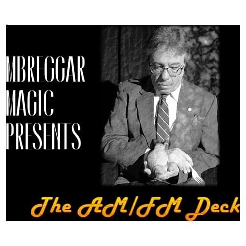 AM FM DECK RED by Michael Breggar Magic Tricks Gimmicks Prop Magia Magician Stage Classic Toys Illusion Funny Mentalism magie