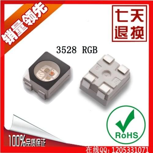 Free shipping 2000PCS A total of 3528 RGB LED 3528 SMD full color 3528 color colorful beads