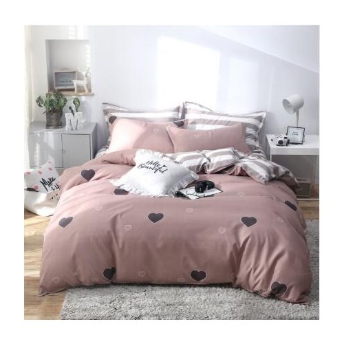 1 Piece Duvet Cover with Zipper Cotton Quilt or Comforter or Blanket Case Pastoral Printing Twin Full Queen