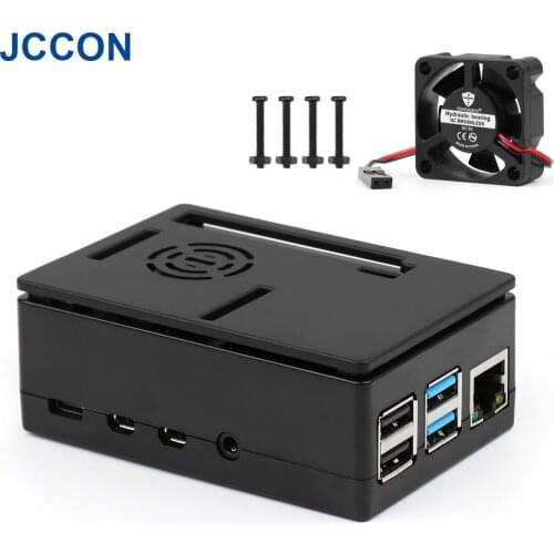 JCCON ABS Case For Raspberry Pi 4 Model 3.5 inch Screen LCD Touch Screen Shell Enclosure Clear Cover Shell Box For RPI 4