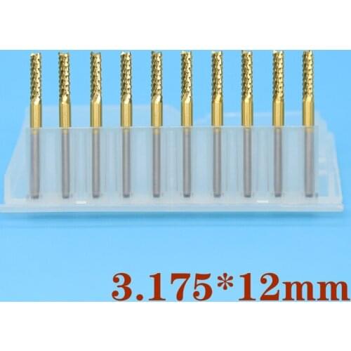 CNC Machine Router Bit Mini PCB Carbide End Mill Tools 3.175 Diameter Cutting Bits CNC Milling Cutters Kit & cnc cutter milling