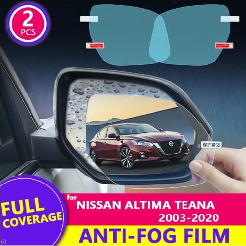For Nissan Altima Teana J31 J32 L33 L34 2003-2020 Full Cover Rearview Mirror Film Anti-Fog Auto Mirror Sticker Car Accessories