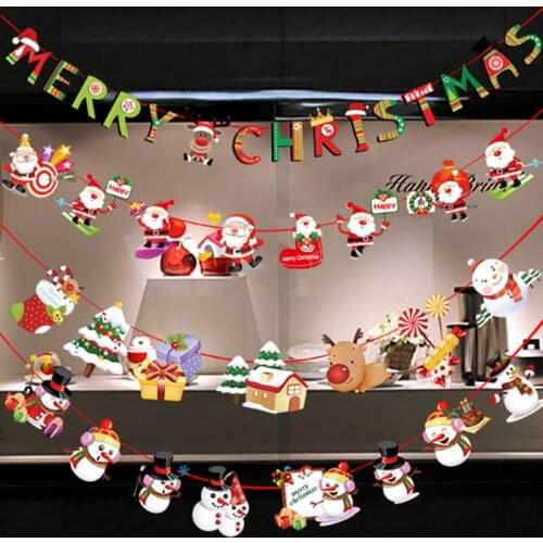 2.5M String Christmas Banner Flag Garland Merry Christmas Decor for Home Navidad Noel Christmas Ornaments Xmas Decor New Year