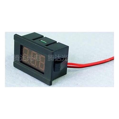Hot sale 0.36inch 30PCs 2 Wire Blue DC4.5-30V LED Panel digital display Voltage Meter Voltmeter 34mm*23mm*17mm