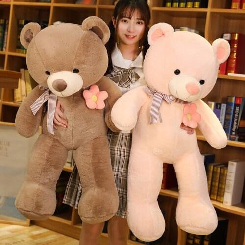 Kawaii Flower Teddy Bear Soft Pillows Plush Toys Soft Stuffed Animal Bed Sofa Decor Toys for Girls Children Kids Birthday Gift