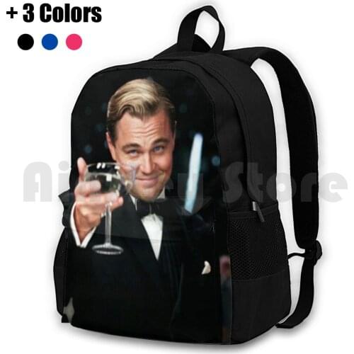 Leo , Outdoor Hiking Backpack Riding Climbing Sports Bag Leo Leonardo Dicaprio Leonardo Great Gatsby Classic Movies Jpg
