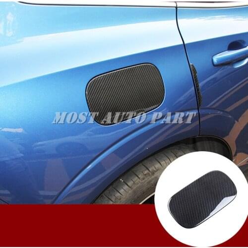 Carbon Fiber Fuel Filler Cover Gas Tank Cap Cover Trim For Volvo XC60 2018-2020 1pcs Car Decoration Car Accesories Interior