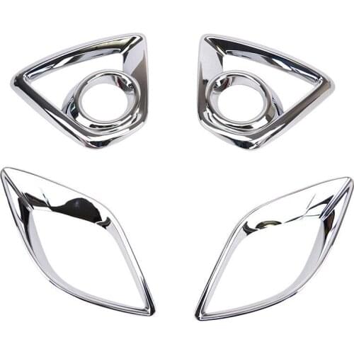 FIT FOR MAZDA CX-5 CX5 CHROME FRONT FOG LIGHT & REAR BUMPER LAMP COVER TRIM 2013