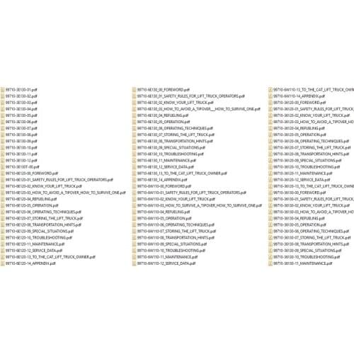 Forklift Full Service - Parts Manuals DVD 38Gb PDF For Cat