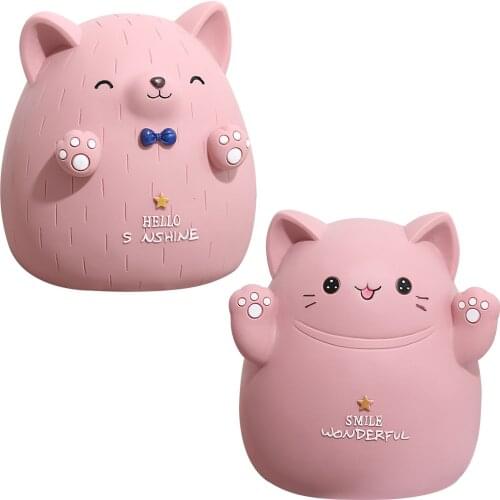 Lovely Piggy Bank for Kids Money Box Vinyl Cash Coin Saving Box for Child Gift Party Home Office Decoration Coin Treasure Box