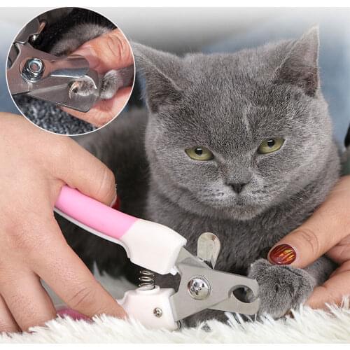 Professional Pet Cat Dog Nail Clipper Cutter Stainless Steel Grooming Scissors Clippers Claw Nail Scissors with Lock Pet Product