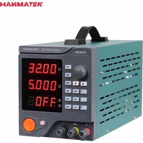 HANMATEK HM305P/HM310P List Programmable Switch DC Power Supply 5A/10A USB Interface Digital Voltage Regulators Stabilizers