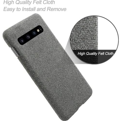 Anti-slip Ultra Thin Fabric Cloth Case For Samsung Galaxy S10 S10 Plus S10 e Anti-Drop Phone Bag Cover For Galaxy S10 Plus S10e