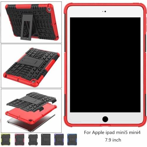 Shockproof Heavy Duty Silicon Cases Silicone + hard shell Cover Protective shell For Apple ipad mini4 mini 5 2019 7.9 inch + pen