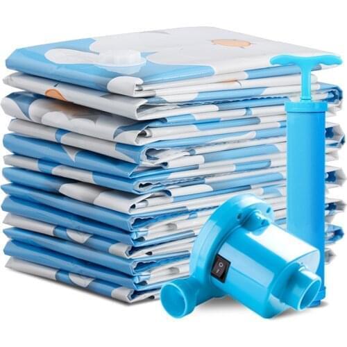 Dust-proof Clothes Vacuum Storage Bag Reusable Quilt Pillow Pouch Foldable Household Wardrobe Closet Organize Saving Seal Packet