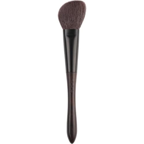 Q2-2 Professional Handmade Makeup Brushes Soft Saikoho Goat Hair Small Angled Contour Brush Ebony Handle Cosmetic Make Up Brush