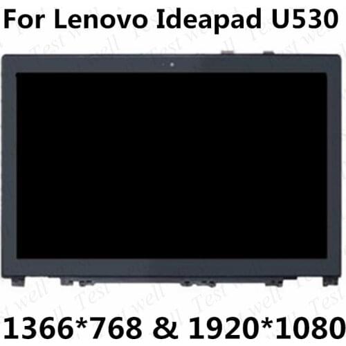 15.6" Laptop LCD Touch Screen Assembly For Lenovo IdeaPad U530 FHD 1920x1080 Laptop LCD Screen With Frame