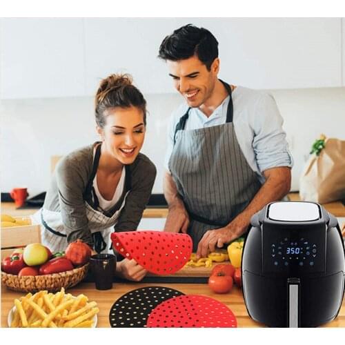 2021 New Silicone Accessories Air Fryer Mold Non-stick Durable Pad Scale Place Mat Kitchenware Reusable Square Air Fryer Tools