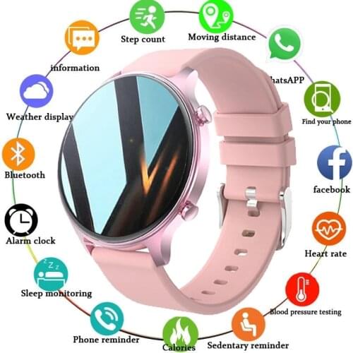 GEJIAN Smart Watch Women Music Playback Sports Fitness Tracker IP68 Waterproof Smartwatch Men For Android IOS reloj inteligente