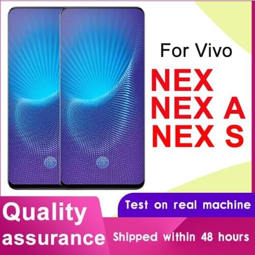 Super AMOLED 6.59'' Display Replacement For Vivo NEX / Vivo NEX A LCD Touch Screen Digitizer Assembly For Vivo NEX S 1805 NEX S