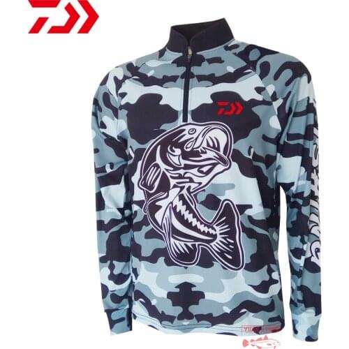 DAIWA Sunscreen Fishing Clothes Mens Sun Protection Quick Dry Hiking Camping Fishing Clothes Outdoor Breathable Fishing Jackets