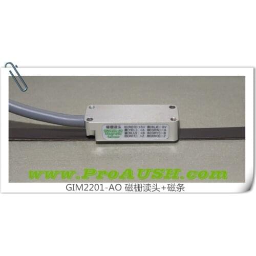 Gh precision magnetic grid ruler|0.5um|GIM1105 reading head|1+1 magnetic grating strip |Round magnet ring|grating ruler scale