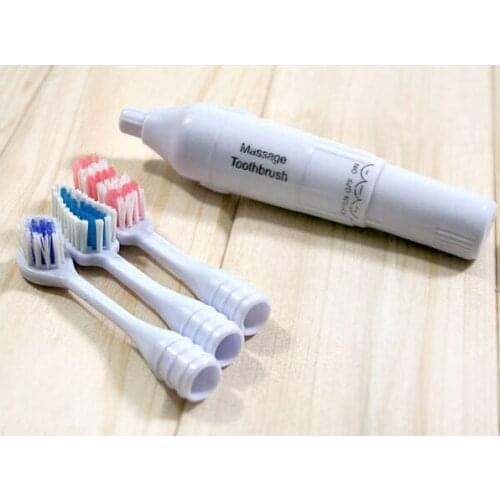 Three changable head lazy electric toothbrushes with vibration and massage functions NO.C0044