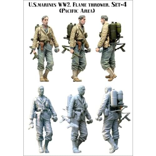 [tuskmodel] 1 35 scale resin model figures kit The US army E057