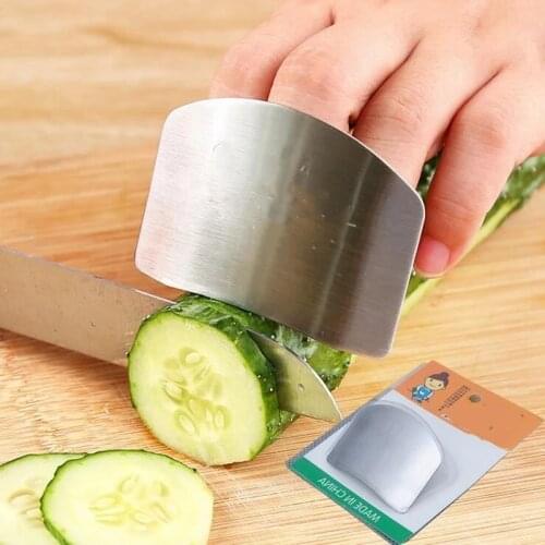 Stainless steel vegetable cutting finger guard kitchen meat cutting finger guard tool vegetable cutting hand guard kitchen tool