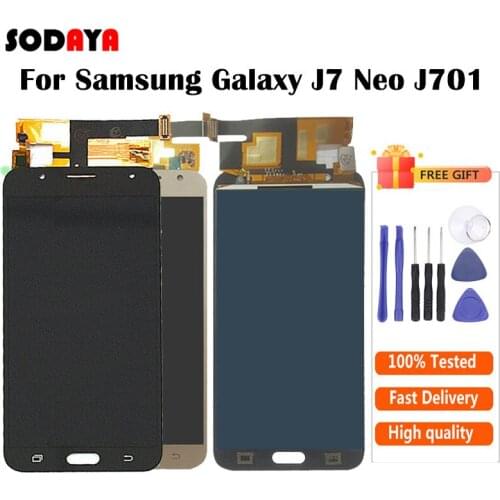 For Samsung Galaxy J7 Neo J701 J701F J701M J701MT LCD Display With Touch Digitizer Assembly Can Adjust Brightness