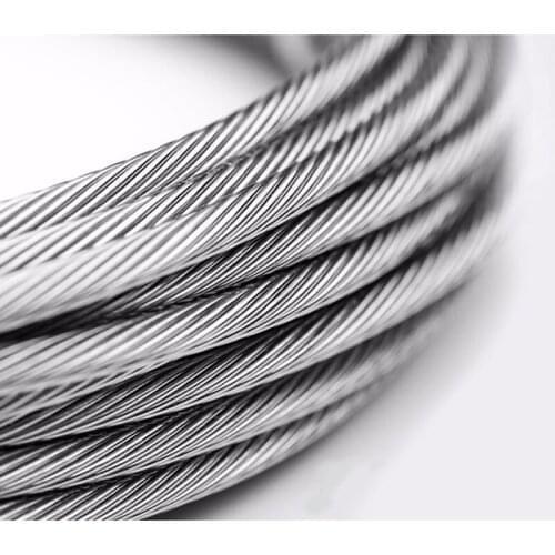 0.5mm Dia 1X7 stranded wire twist line Fishing wire rope soft string thin Die beads rope handwork DIY home Hand jewelry art