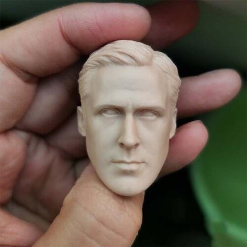 1/6 Ryan Gosling Taxi Driver Unpainted Head Models for 12''Figures Bodies Accessories DIY