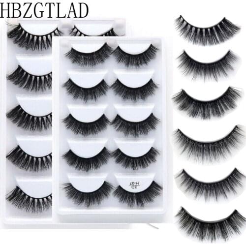 10 Pairs 3D Mink Hair Natural Cross False Eyelashes Long Messy Makeup Fake Eye Lashes Extension Make Up Beauty Tools maquiagem