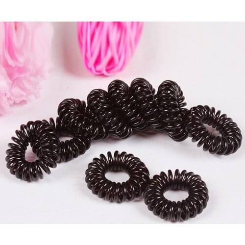 10 Pcs Quality Elastic Telephone Wire Transparent Elastic Hairband Plastic Rope