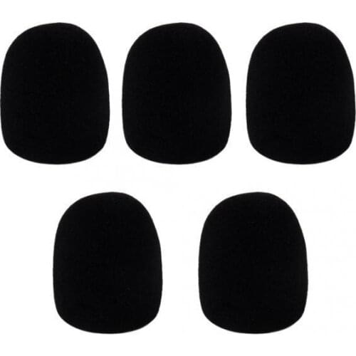 10Pcs Studio Microphone Foam Mic WindShield Sponge Cover For KTV/Home Black