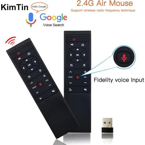 2.4G Wireless Air Mouse Gyro Voice Control Sensing Universal Mini Keyboard IR learning Remote Control For Mini PC Android TV Box