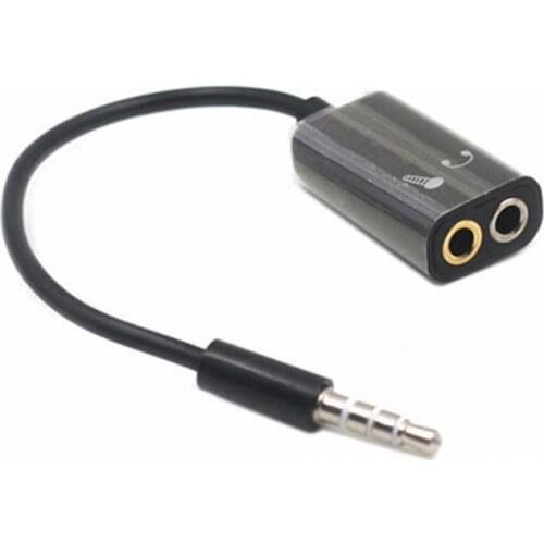 3.5mm Stereo Audio Splitter Universal 3.5mm Stereo Splitter Audio Male To Earphone Headset+Microphone Adapter For Phones