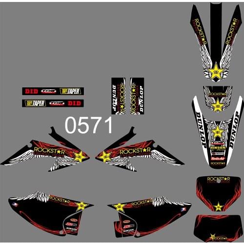6 STYLES Motorcycle Dirt Bike PIT Bike GRAPHICS BACKGROUNDS DECALS STICKERS FOR HONDA CRF Trail 150-230 2008 2009-2014