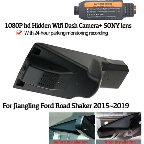 NEW Car Hidden HD 1080P Wifi Recorder Dash Cam Camera For Jiangling for Ford Road Shaker 2015~2019 Novatek 96658 High quality