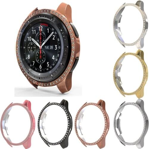 Gear S3 Case for Samsung Galaxy Watch 46mm 42mm Cover S3 Frontier Smart Watch Diamond Protective Shell Cover
